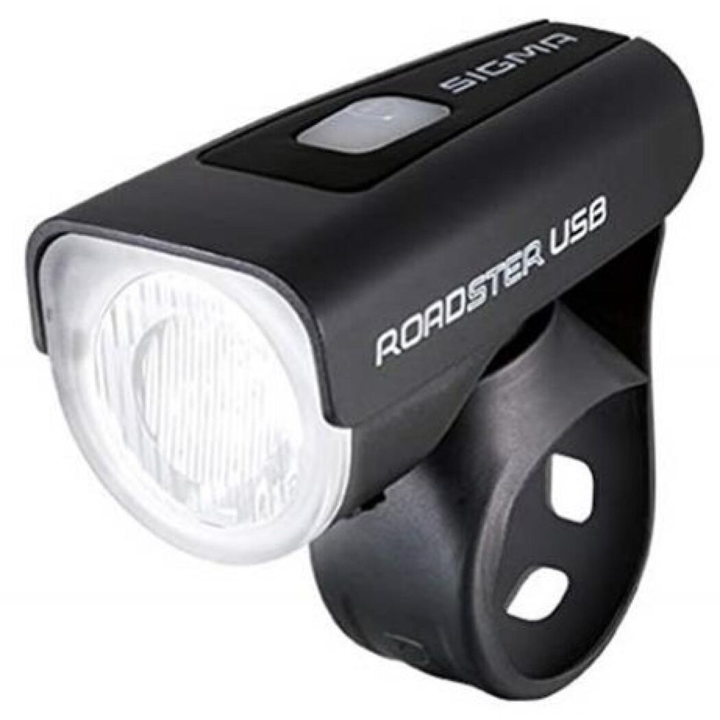 Schwarze Fahrradlampe Sigma Roadster USB