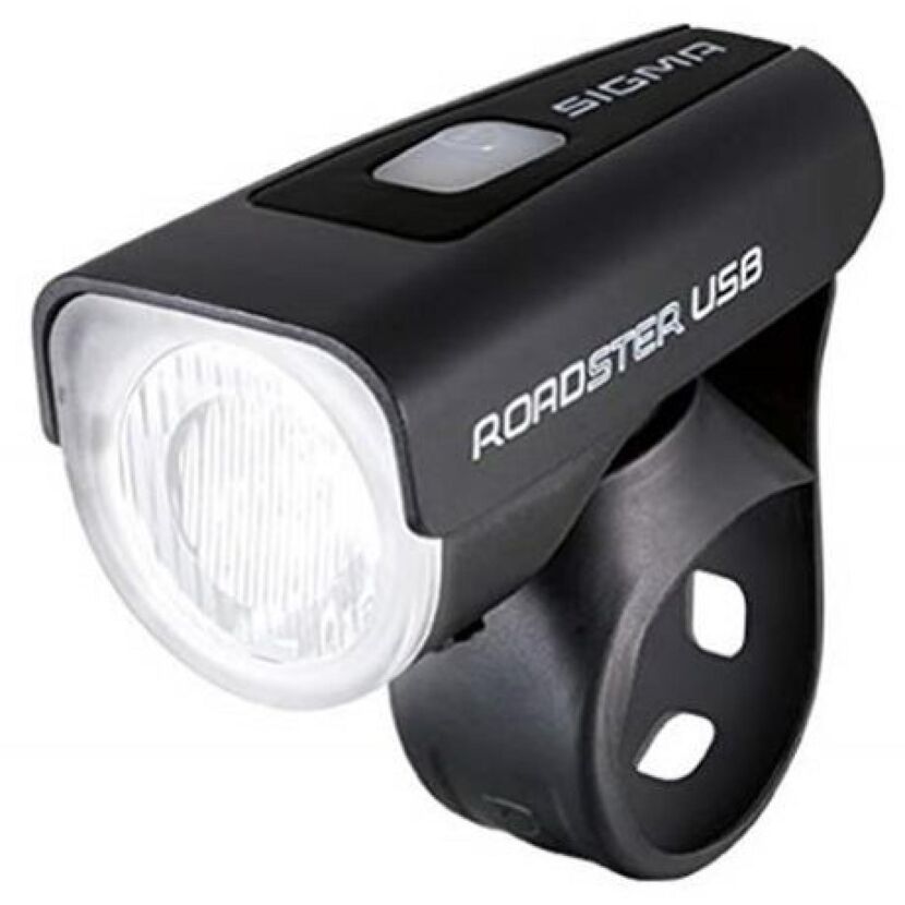 Schwarze Fahrradlampe Sigma Roadster USB