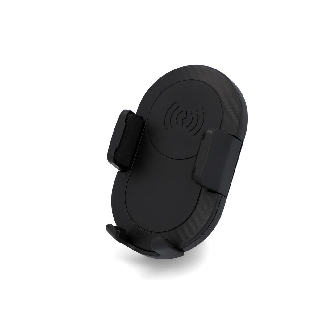 Schwarze Handyhalterung mit Ladefunktion