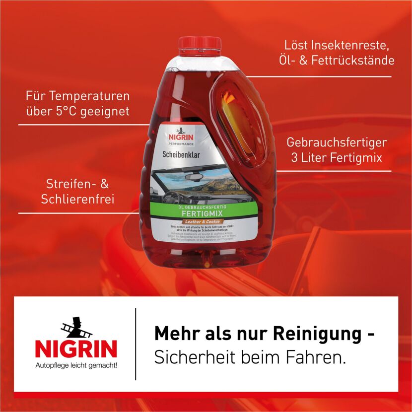 Scheibenreiniger 'Perfomance Leather & Cookie' transparent 3000 ml