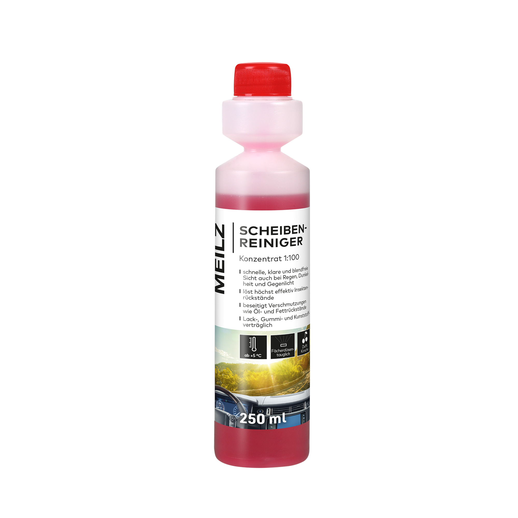 MEILZ Scheiben-Reiniger Konzentrat 1:100 250 ml Flasche