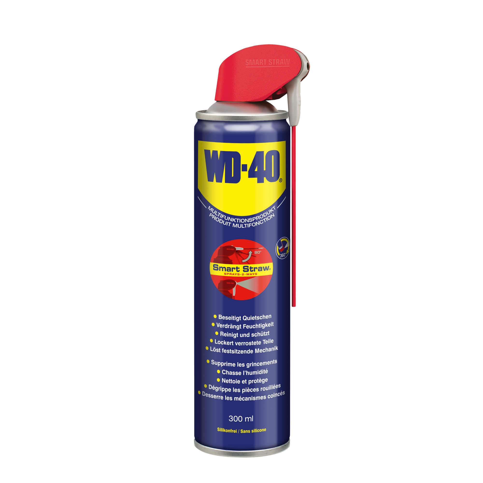 Multifunktionsspray 300 ml Smart StrawMS + WD-40 'Specialist' Silikonspray 250 ml + product picture