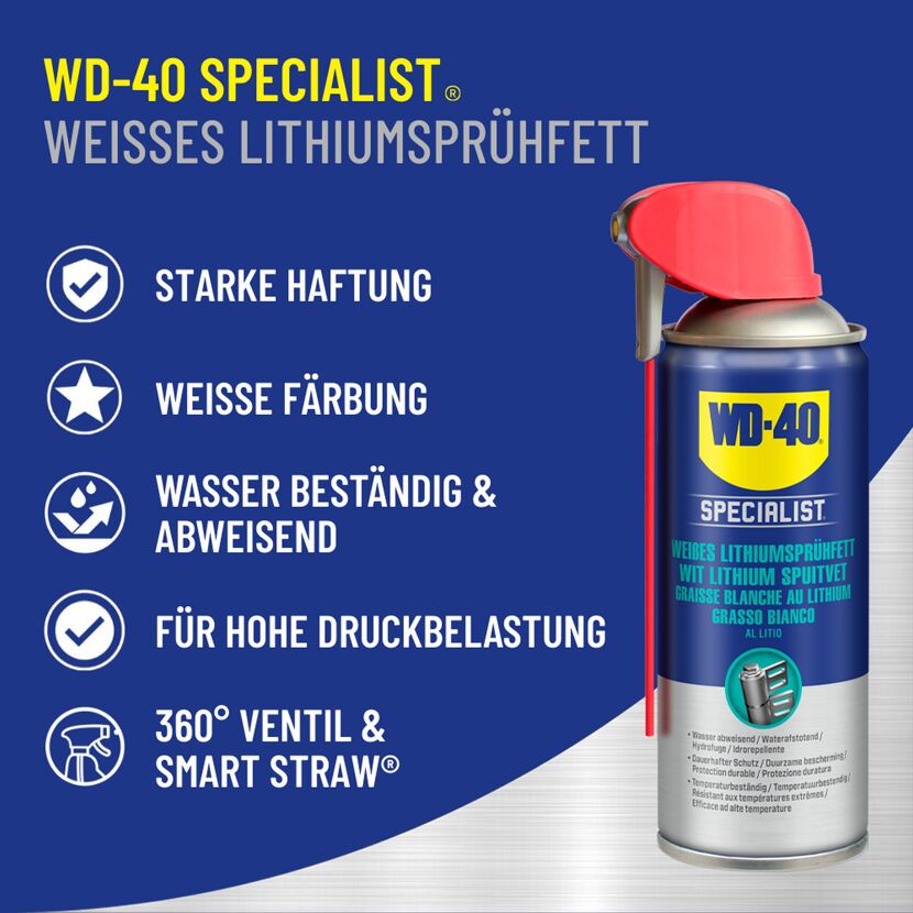 Weißes Lithiumsprühfett 'Specialist' 300 ml