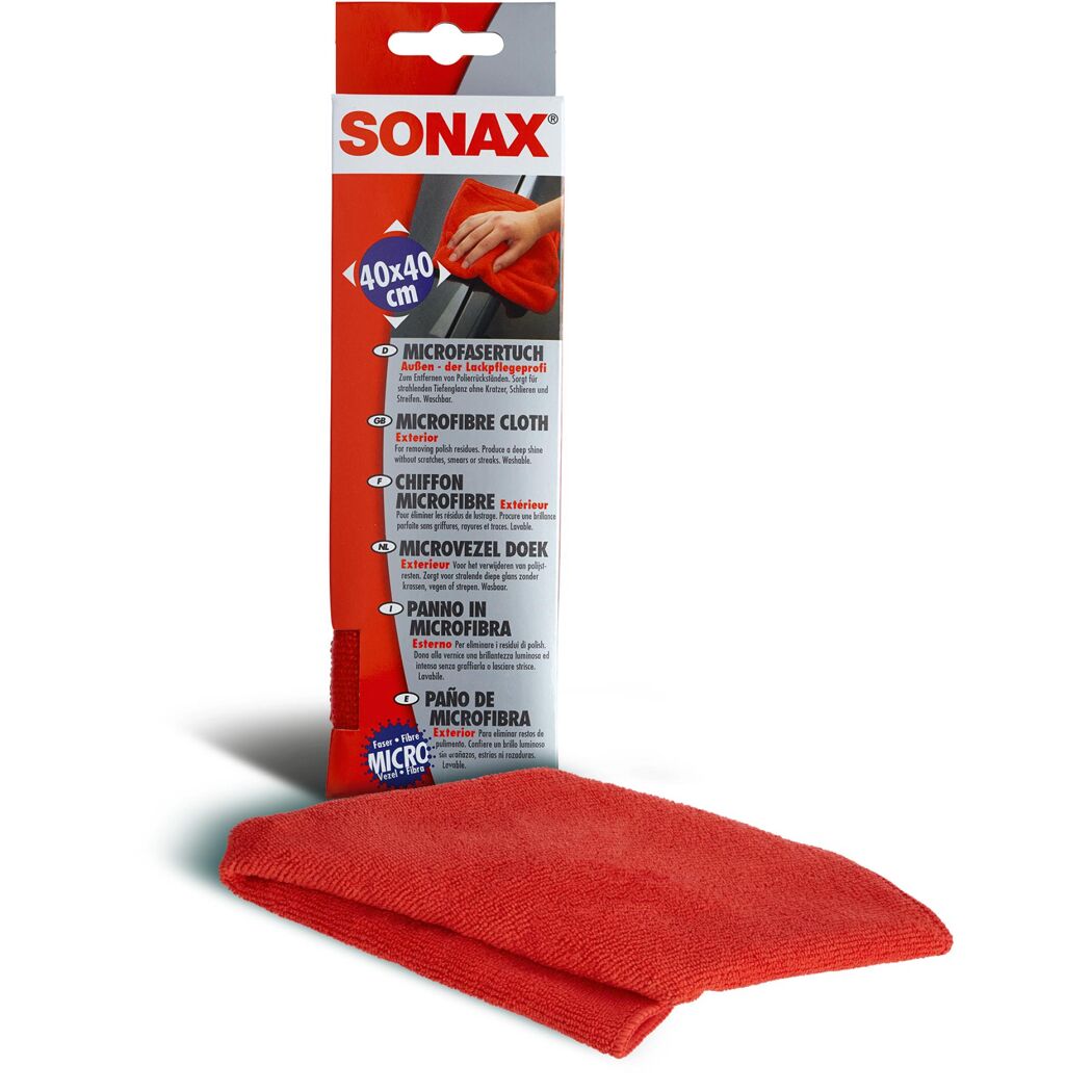 Sonax Microfasertuch rot, 40 x 40 cm
