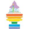 Lufterfrischer Wunderbaum Celebrate, Geburtstagskuchen mit Kerze