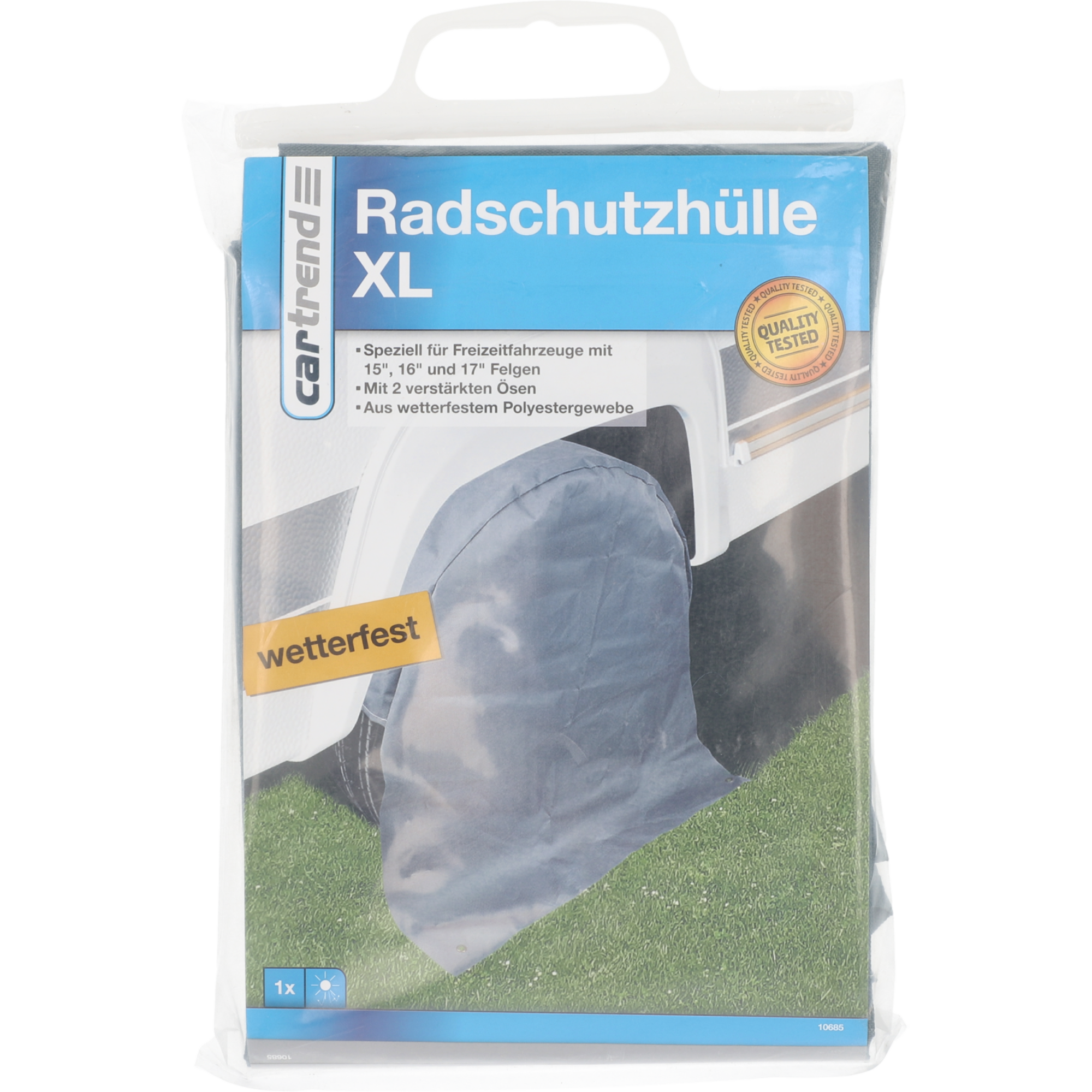 Radschutzhülle XL für Freizeitfahrzeuge mit 15", 16" und 17" Felgen