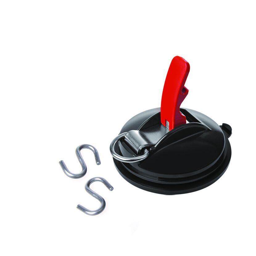 Saugnapf mit Ring und 2 S-Haken