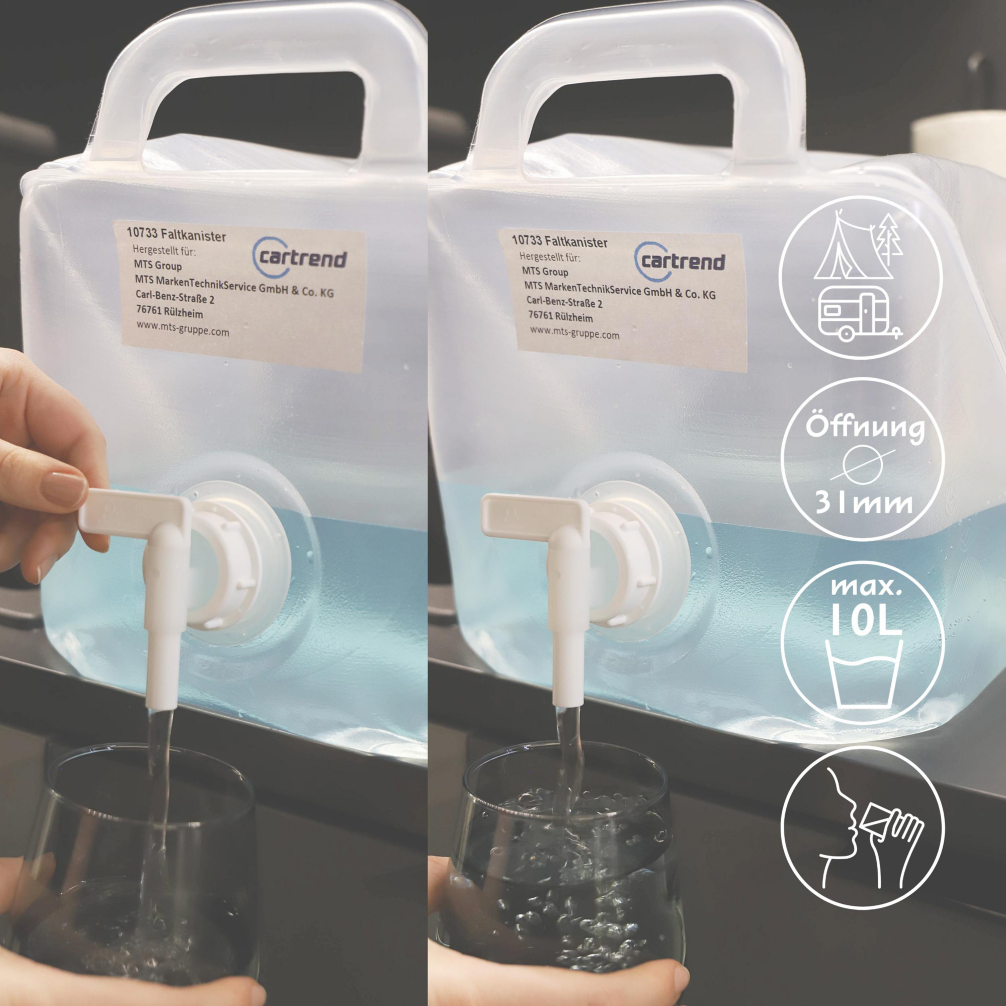 Wasserkanister faltbar 10 l
