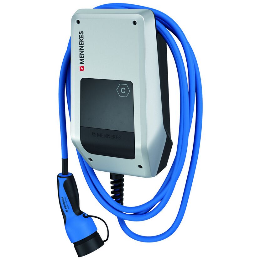 Mennekes Wallbox Amtron Comp.2.0, 22KW mit blauem Kabel