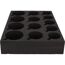 Glas- und Tassenhalter schwarz 34 x 25 x 6 cm