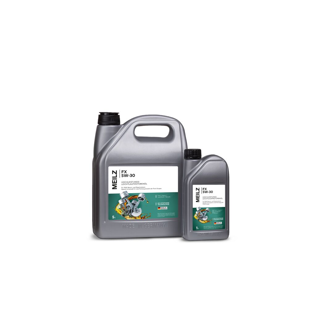Zwei Flaschen MEILZ Motoröl FX 5W-30.