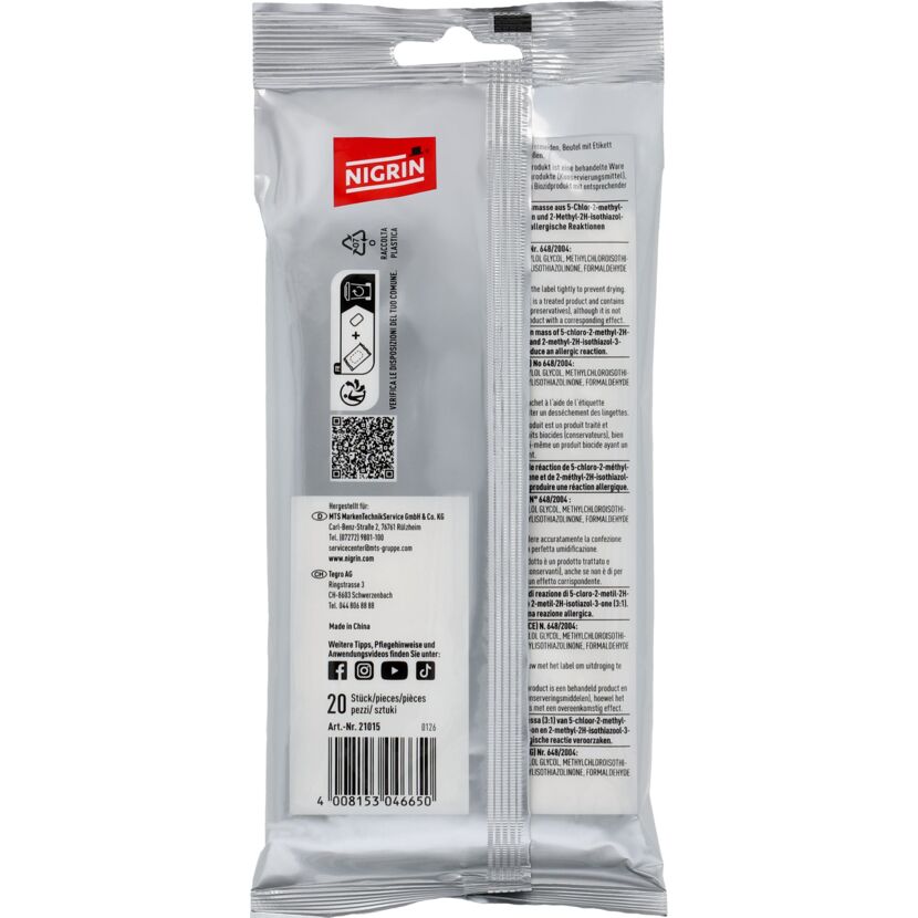 Kunststoffpflegetücher 'Red Label' transparent 20 Stück