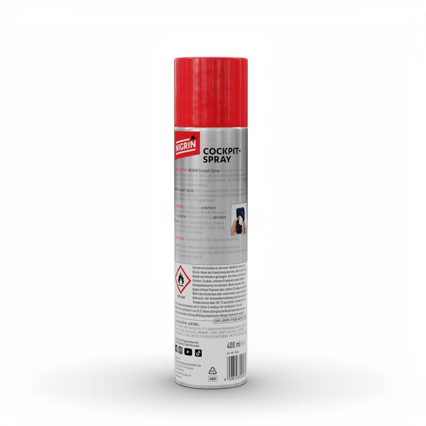 Cockpitpflegespray 'Zitrone' transparent 400 ml