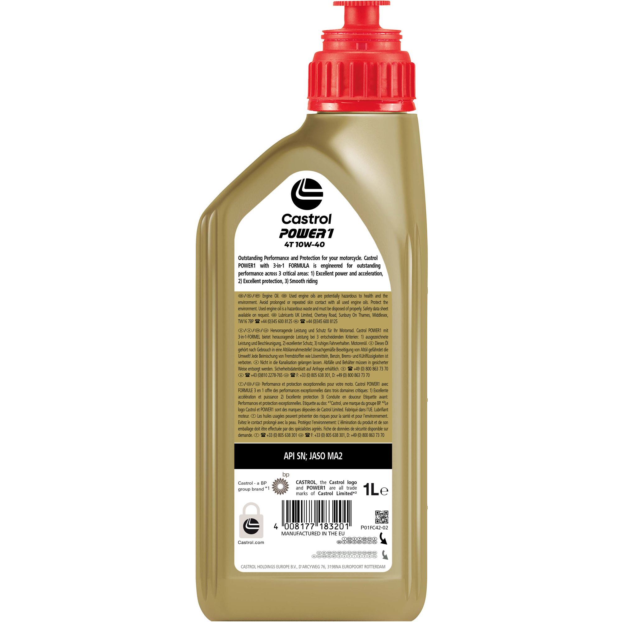 Motorenöl für Zweiräder 'Power1 4T 10W-40' 1 l