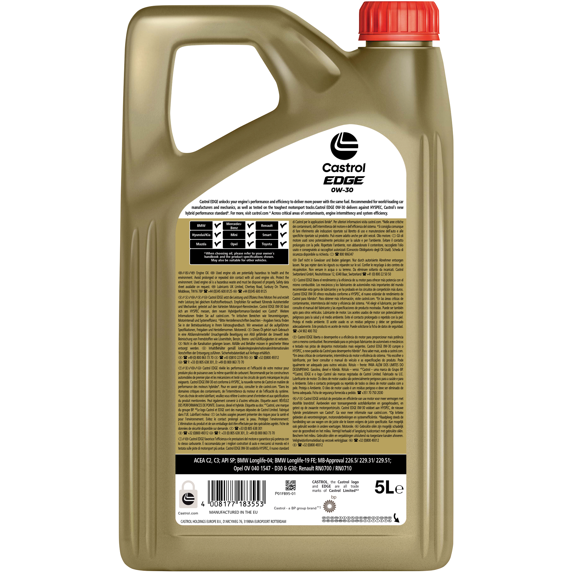 Motorenöl 'Edge 0W-30' 5 l