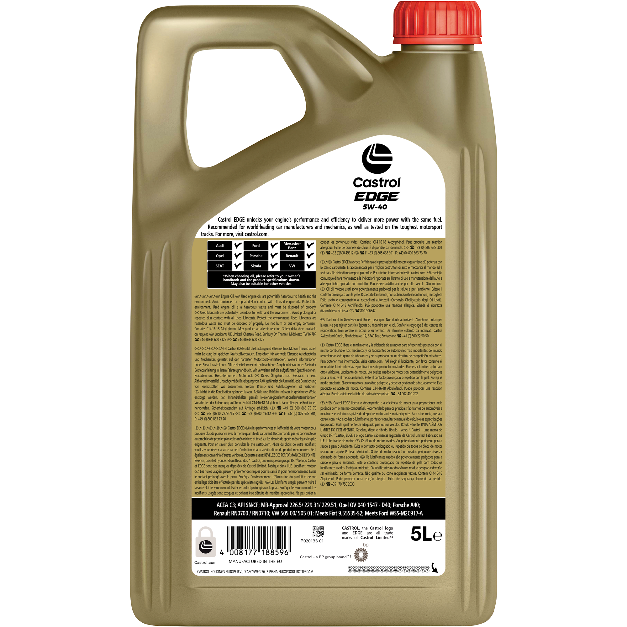 Motorenöl 'Edge 5W-40' 5 l