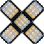 Verkleinertes Bild von LED-Solarleuchte schwarz 9,6 x 9,6 x 18,4 cm
