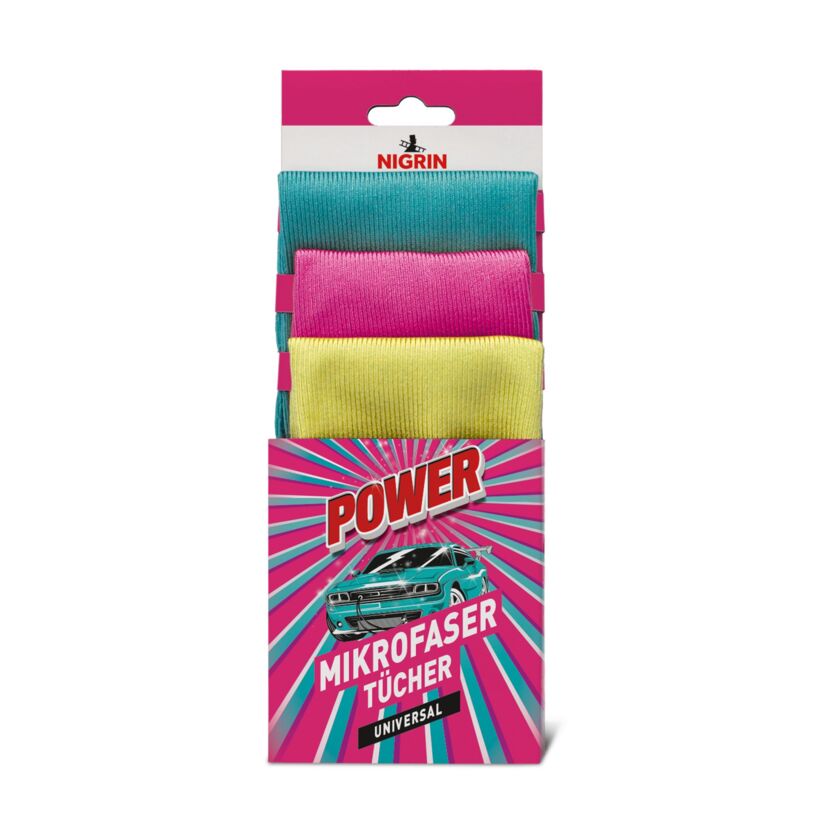 Mikrofaser-Tücher-Set 'Power' 3er-Pack 35 x 35 cm