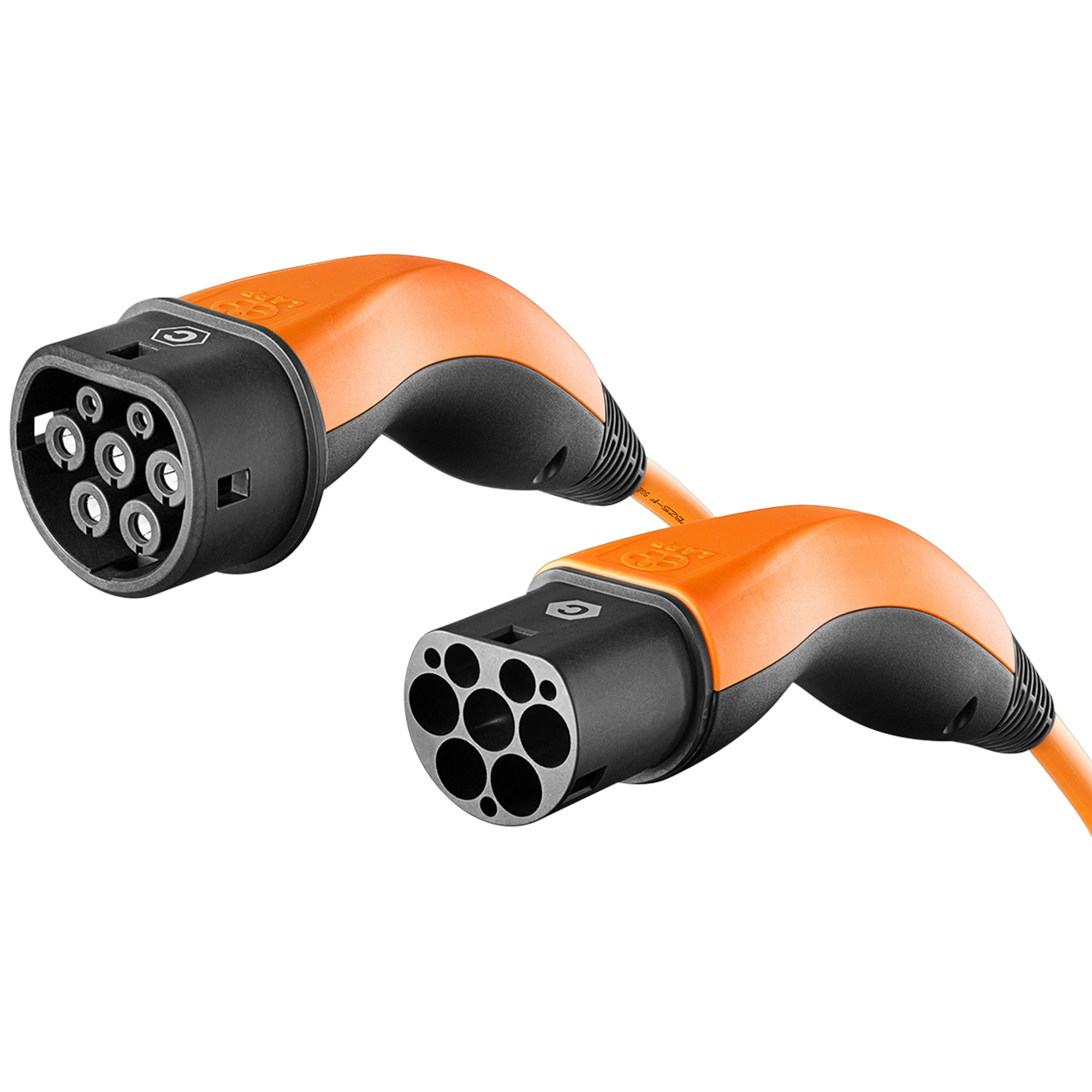 Standart-Ladekabel orange Typ 2, bis zu 22 kW, 5 m für Elektro- und Hybridfahrzeuge + product picture