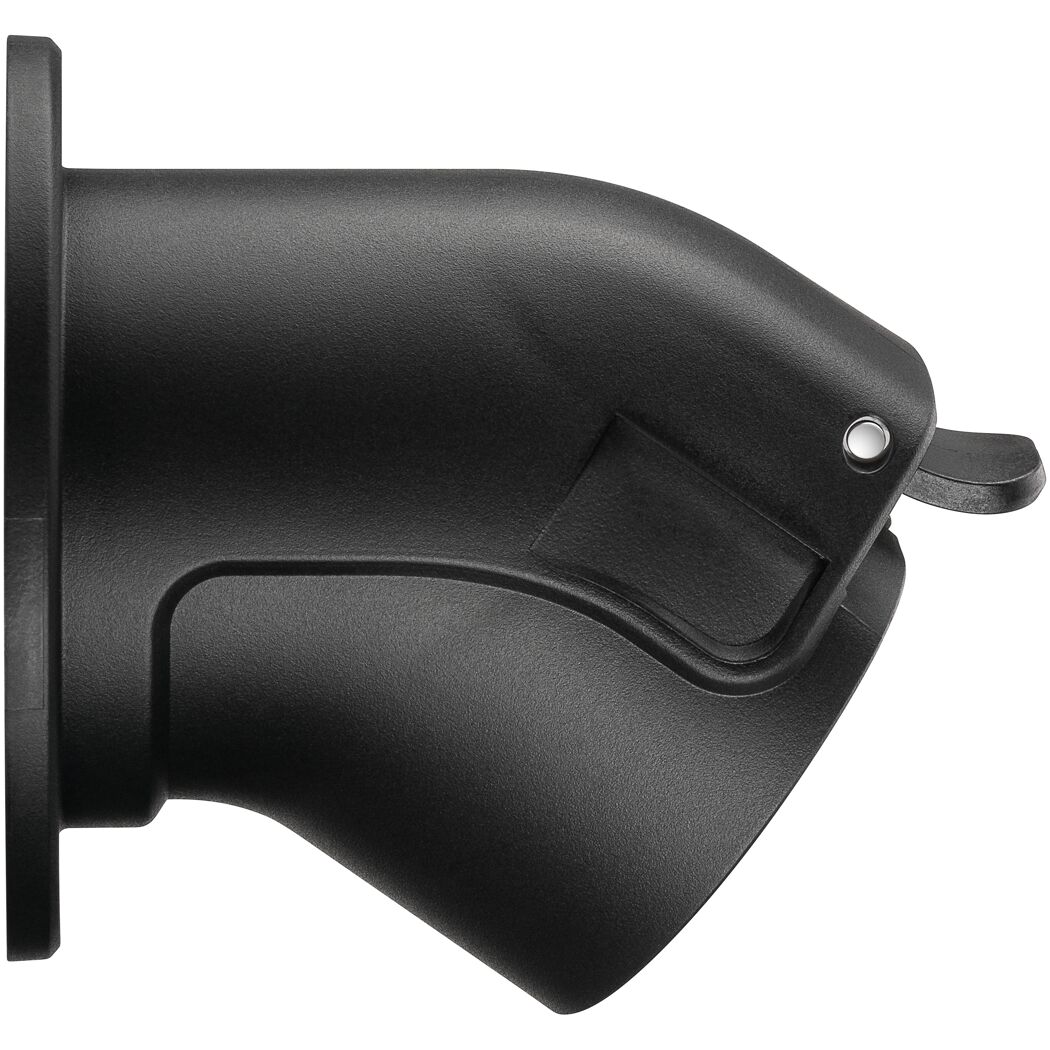 Schwarze Wandhalterung