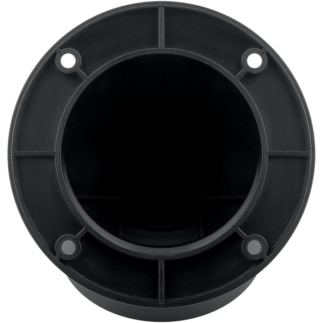 Schwarze Wandhalterung