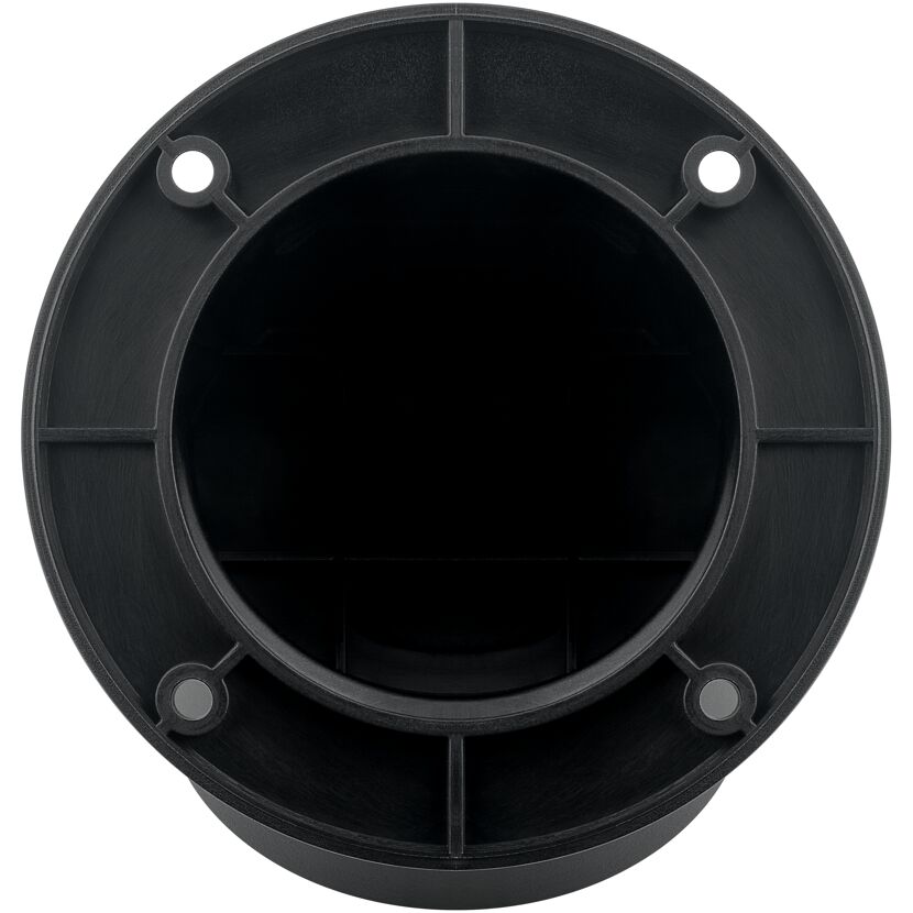 Schwarze Wandhalterung