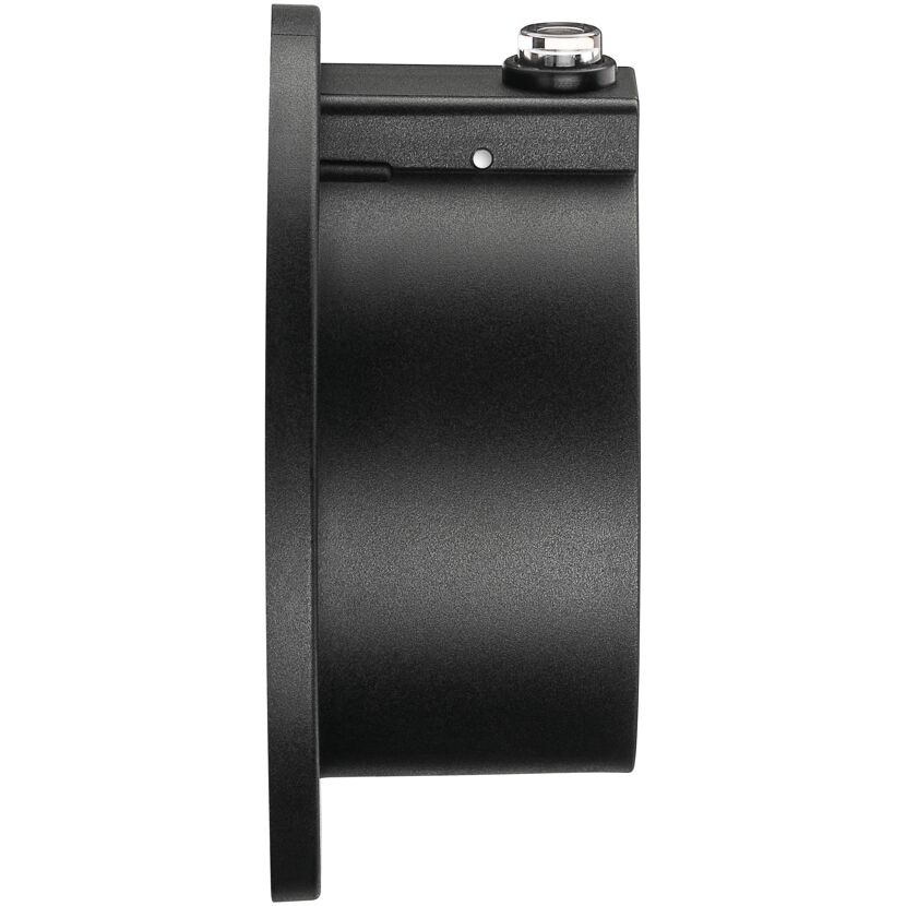 Schwarze Wandhalterung