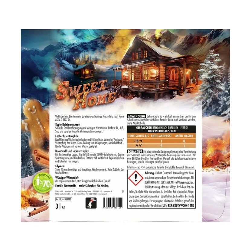 Scheibenfrostschutz mit Wintermotiv