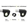 Rahmenhalter abnehmbar lang 32 cm Ø 25/30 mm