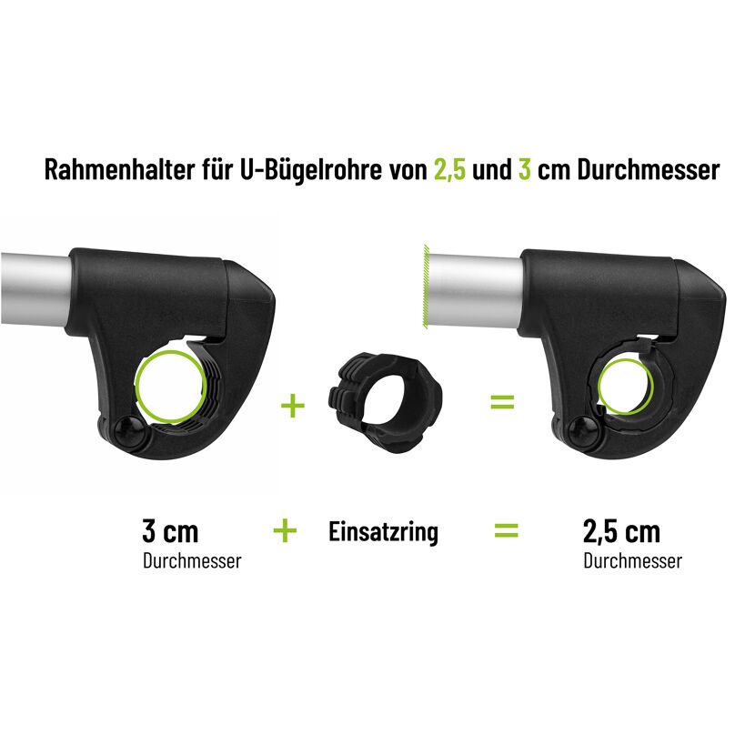 Strap-Rahmenhalter lang 31 cm Ø 25/30mm