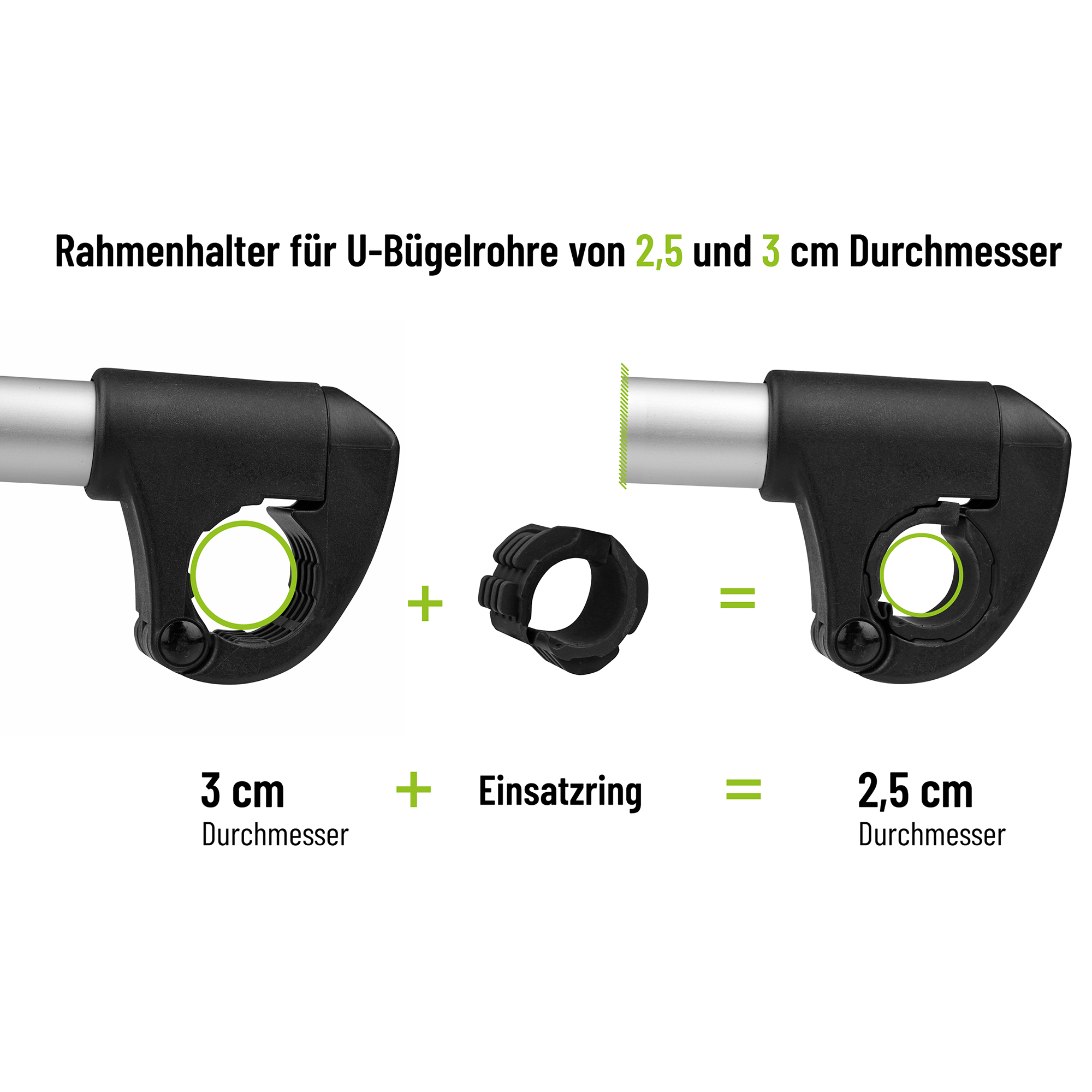 Strap-Rahmenhalter verstellbar 27 cm Ø 25/30mm