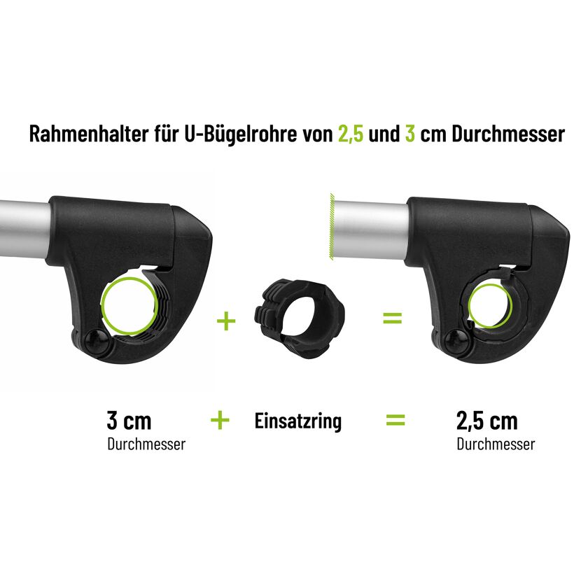 Strap-Rahmenhalter verstellbar 27 cm Ø 25/30mm