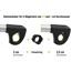 Strap-Rahmenhalter verstellbar 40 cm Ø 25/30mm