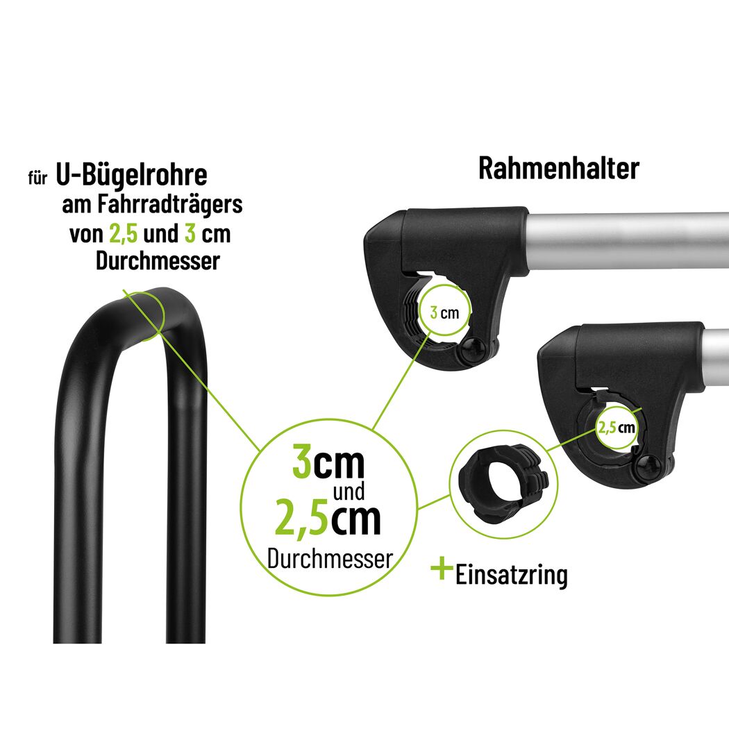 Strap-Rahmenhalter verstellbar 40 cm Ø 25/30mm