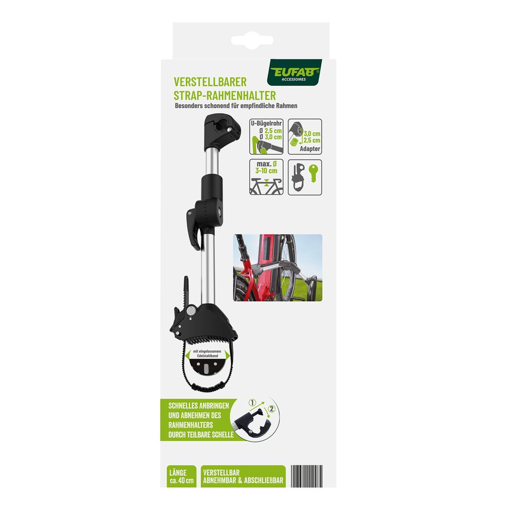 Strap-Rahmenhalter verstellbar 40 cm Ø 25/30mm