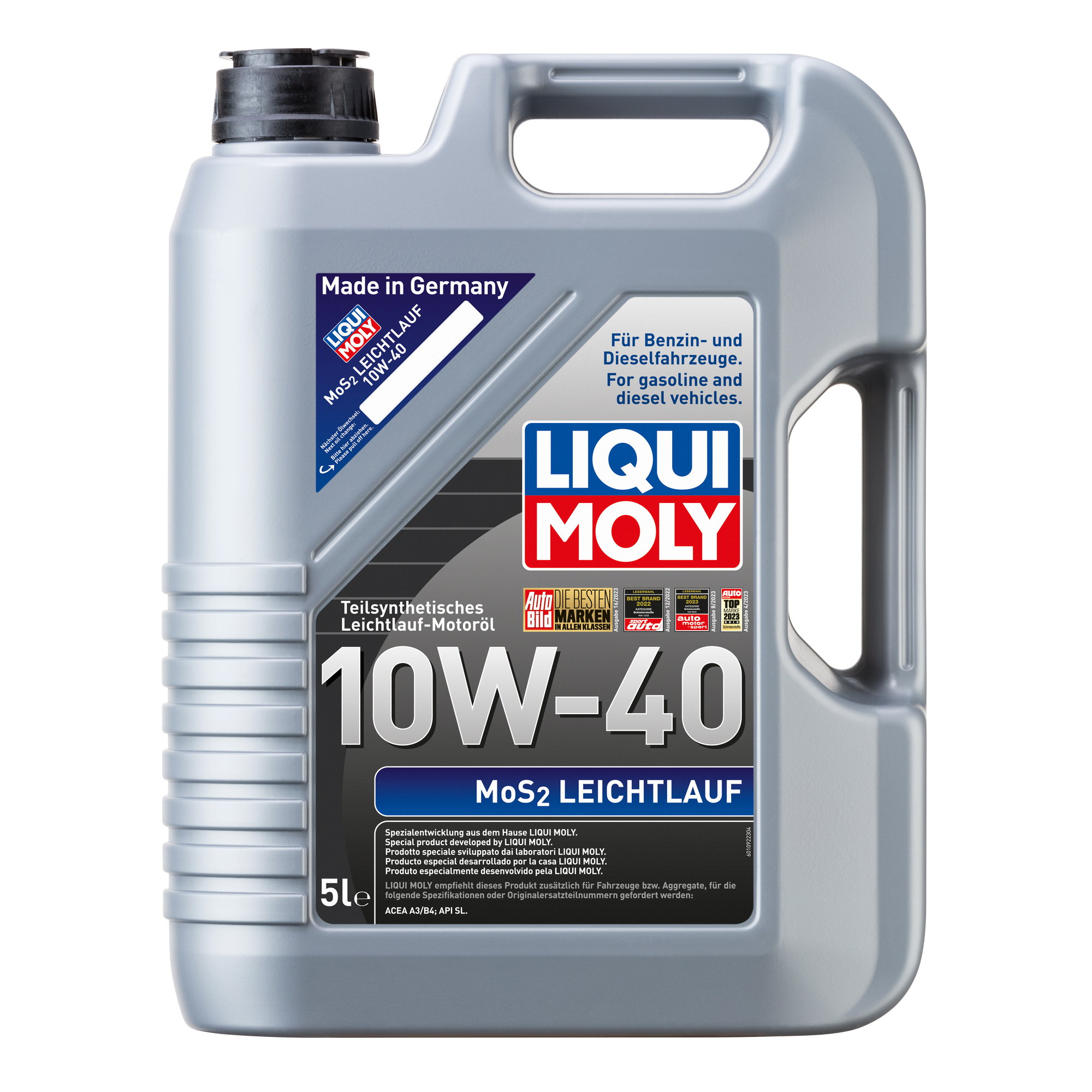 Leichtlauf-Motoröl MoS₂ '10W-40' 5 l + product picture