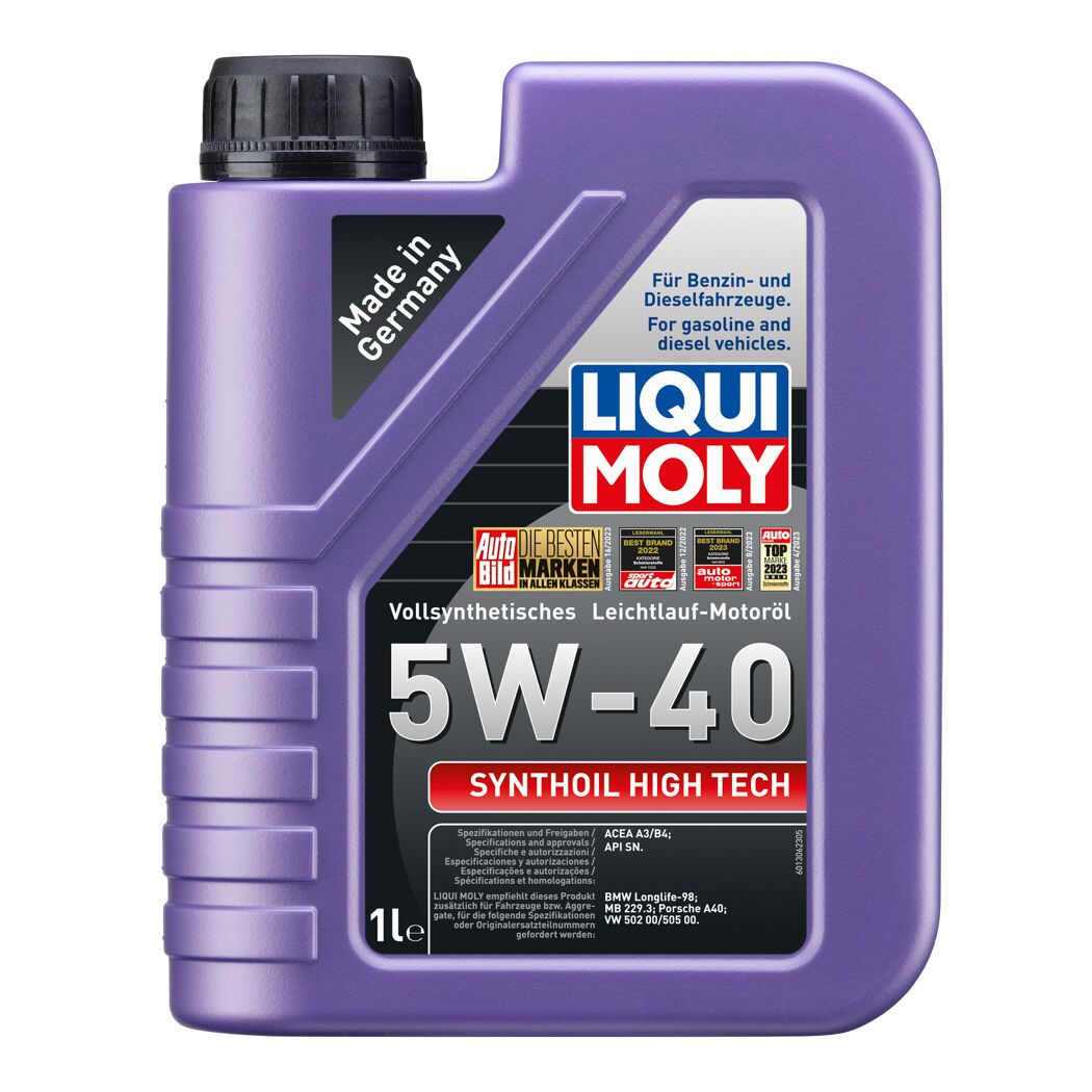 Liqui Moly 5W-40 Motoröl, 1 Liter Flasche.