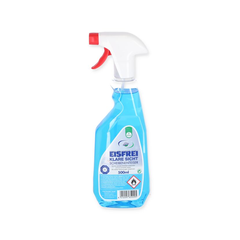 Flasche Scheibenenteiser mit Sprühkopf