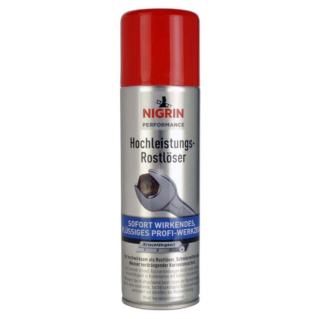 NIGRIN Hochleistungs-Rostlöser mit Schraubenschlüssel
