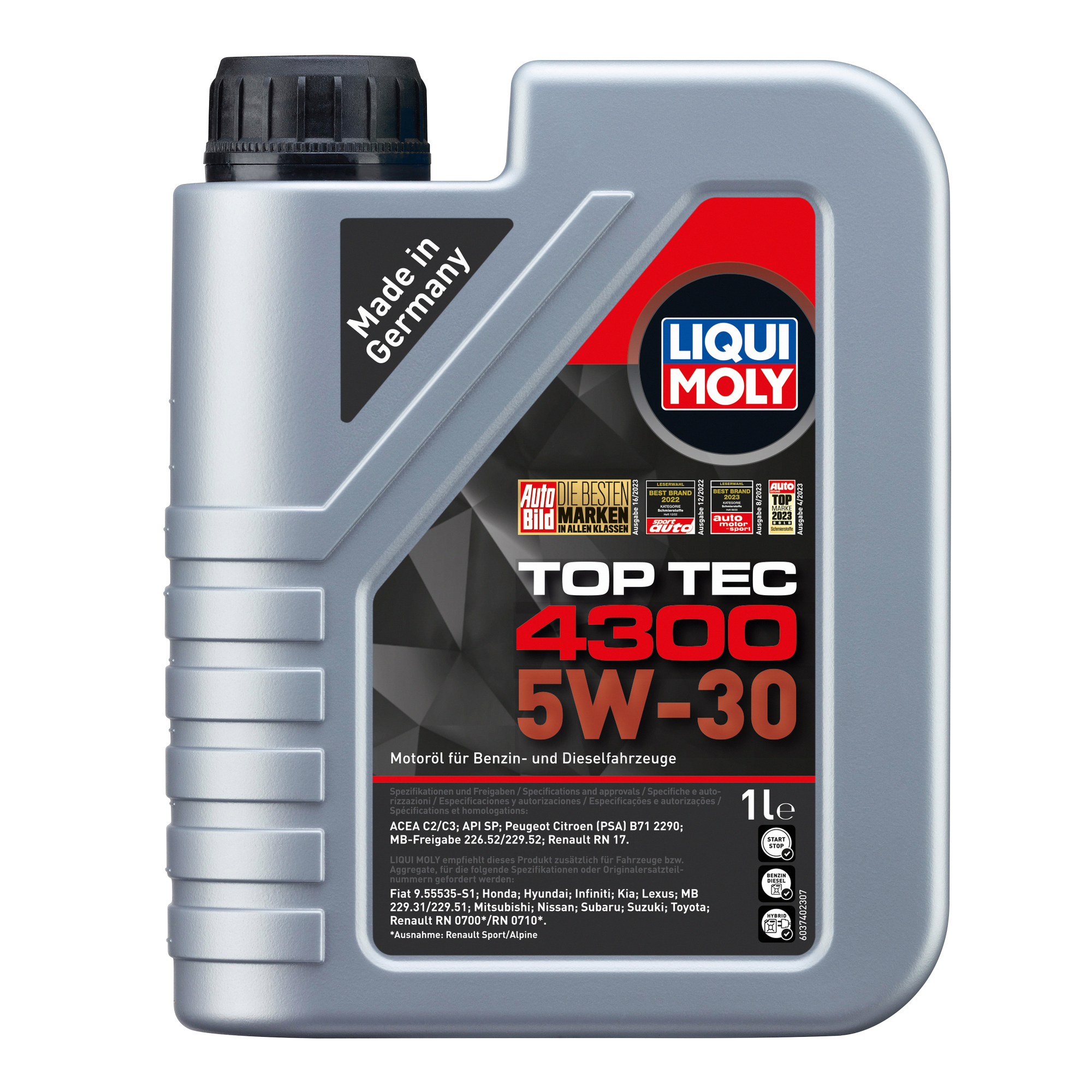 Leichtlauf-Motoröl 'Top Tec 4300 5W-30' 1 l + product picture