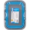 Wanne mit Henkel blau faltbar 38 x 28 x 4,5/15 cm