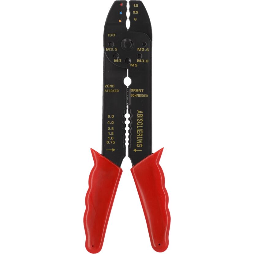 Kabelschuhzange mit roten Griffen