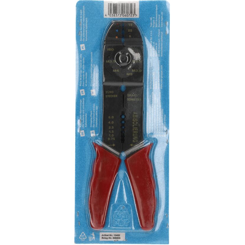 Kabelschuhzange in Verpackung