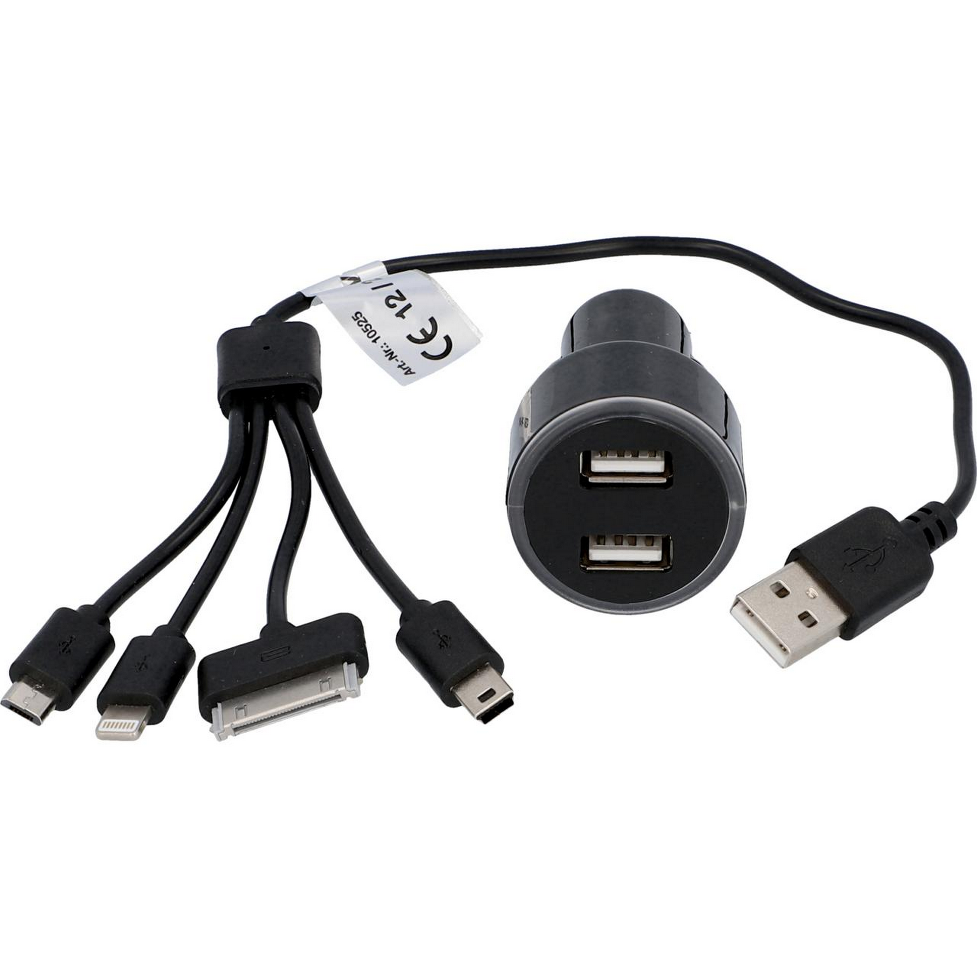 Universal USB Kfz/Auto Lade-Adapter “weiß ” für