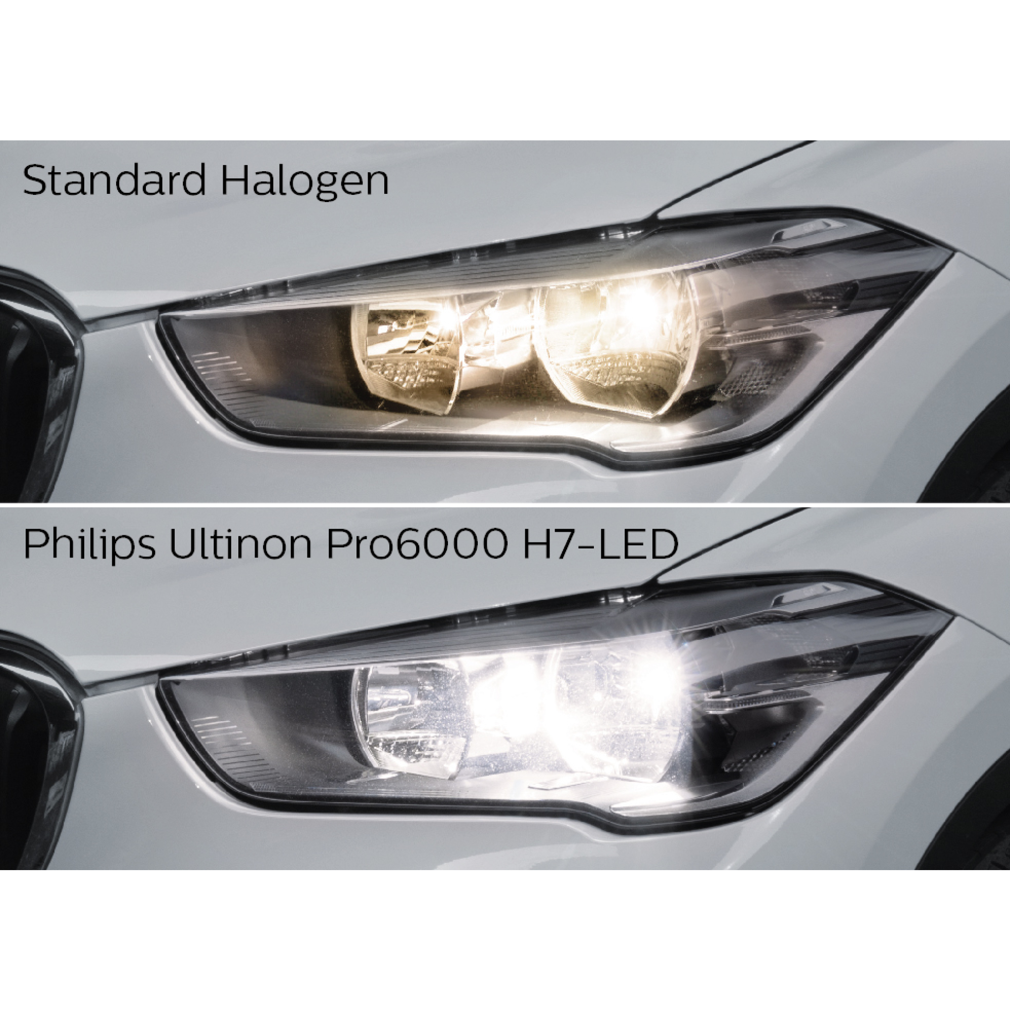 Fahrzeugscheinwerferlampe 'Ultinon Pro6000' H4 LED 2 Stück