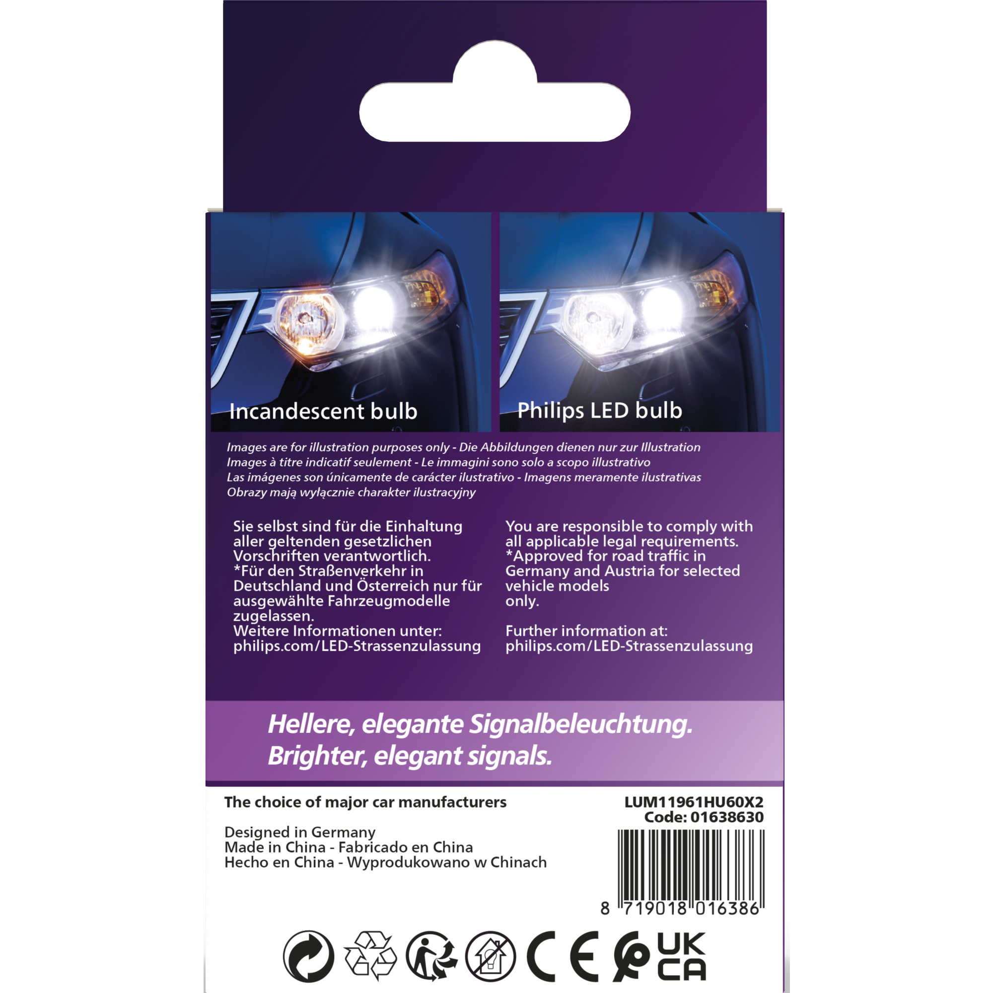 LED-Signalbeleuchtung für Fahrzeuge 'Ultinon Pro6000' W5W-LED