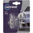Zwei cartrend Halogen H1 Fahrzeugscheinwerferlampen in Originalverpackung.