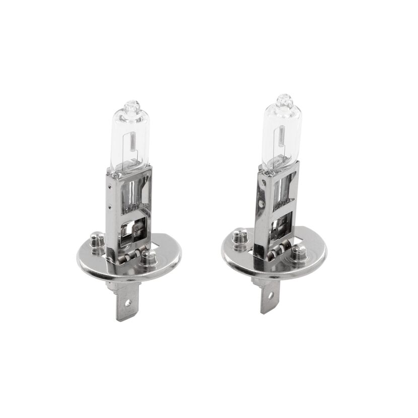 Zwei Halogen H1 Fahrzeugscheinwerferlampen