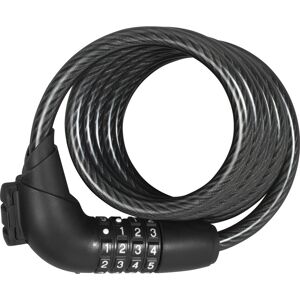 Spiralkabelschloss 'CC Lock 4101 black' schwarz 185 cm