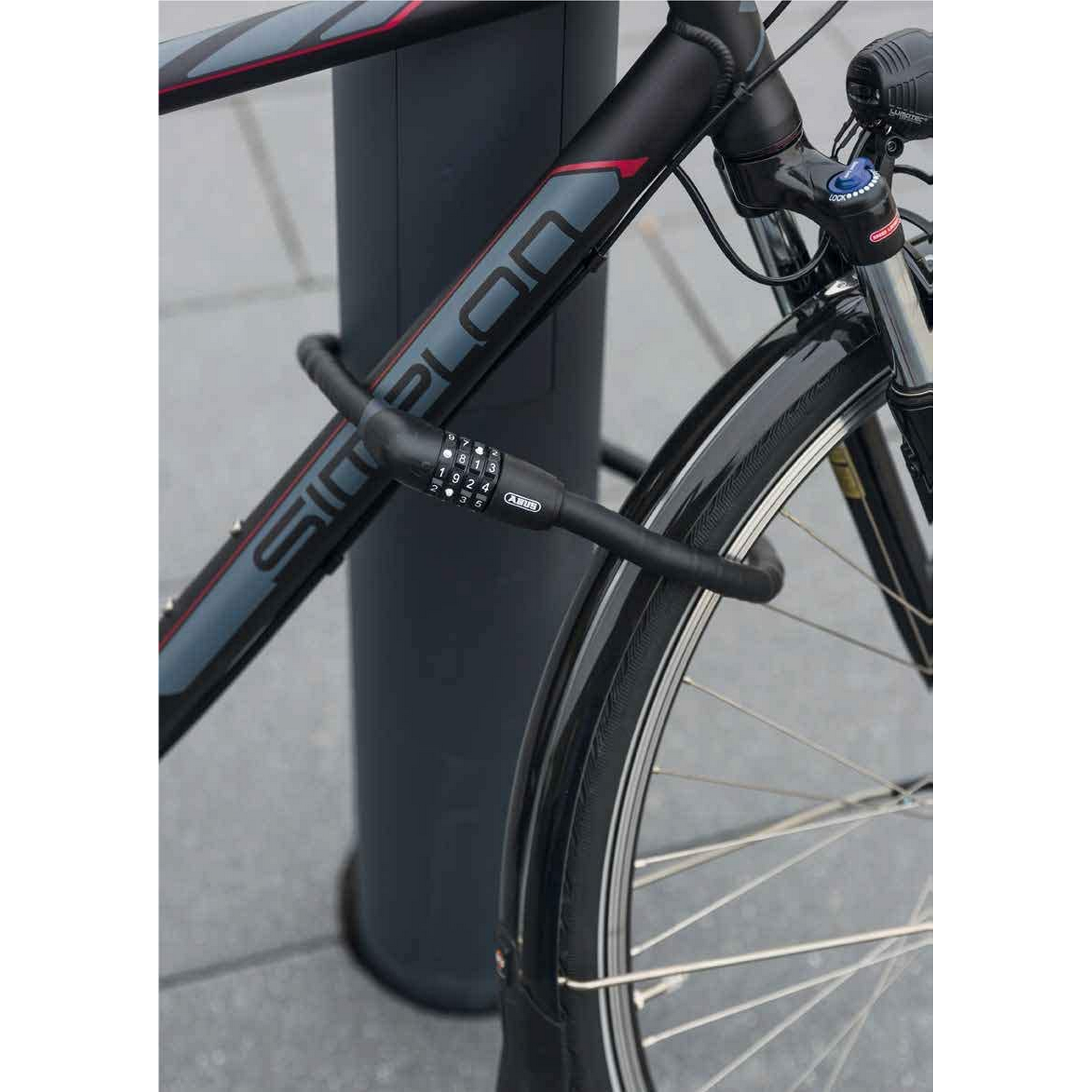 Fahrradschloss Steel-O-Flex 'AC Lock 4301' schwarz 75 cm + product picture